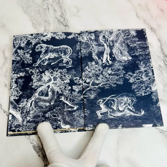 NEW! Christian Dior Blue & White Toile de Jouy Motif Unlined Notebook - Picture 6 of 14